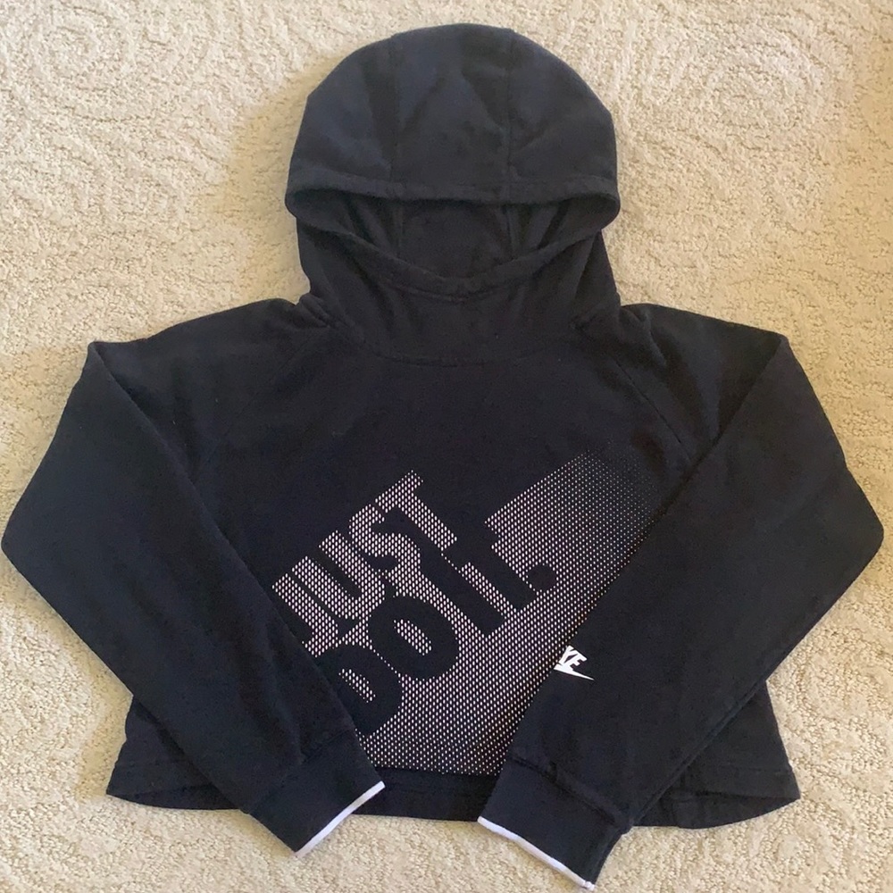 NIKE Just Do It Athletic Crop Hoodie
